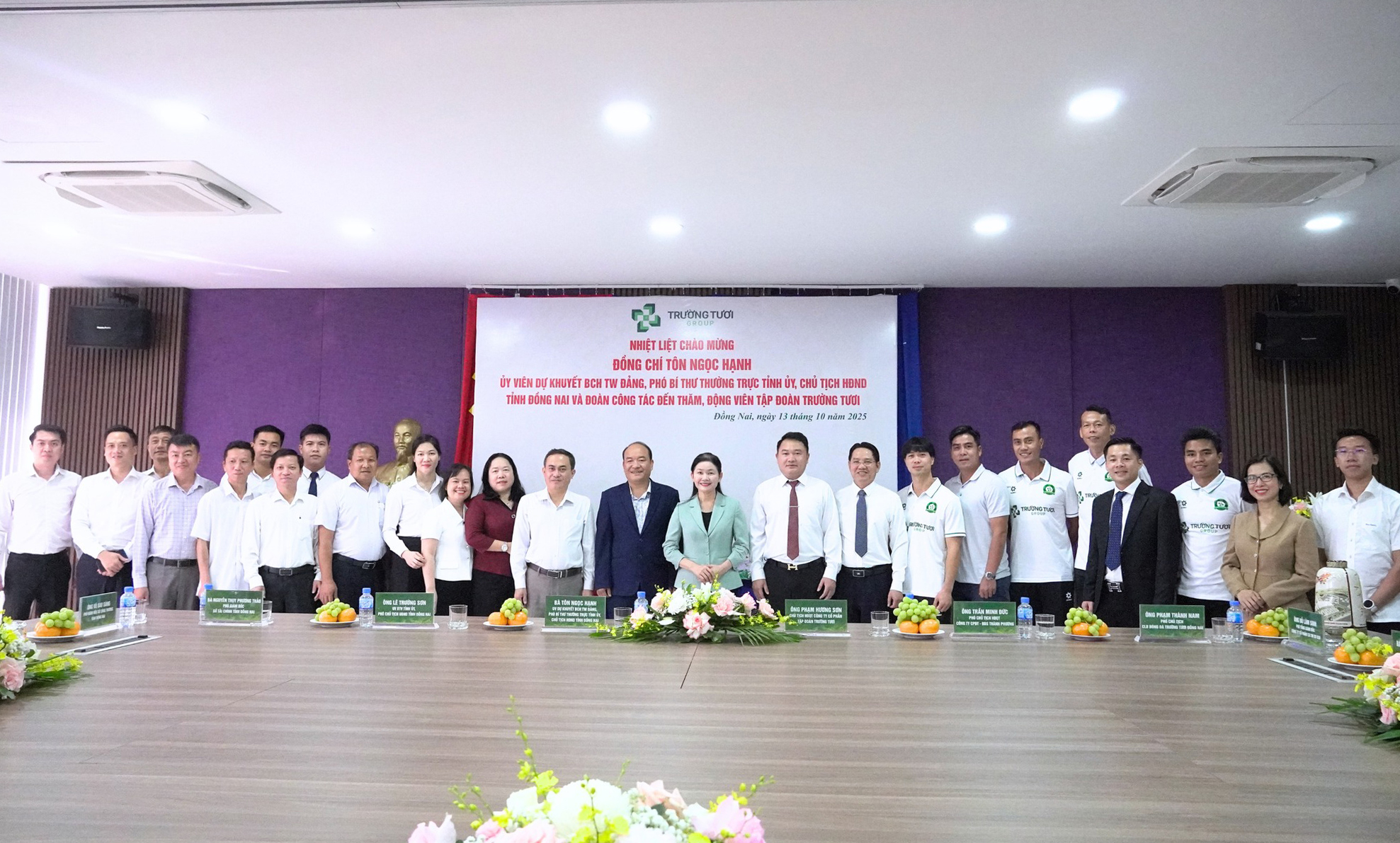 Tập đoàn Trường Tươi vinh dự đón tiếp Lãnh đạo tỉnh Đồng Nai nhân ngày Doanh nhân Việt Nam 13/10